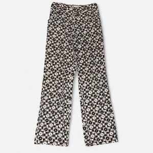 Floral Wide Leg Women's Pants